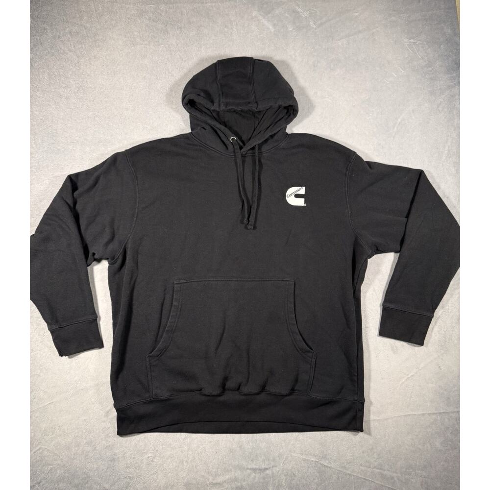 Mens Black Cummins Hoodie | Size 2 XL | Winter | Cozy